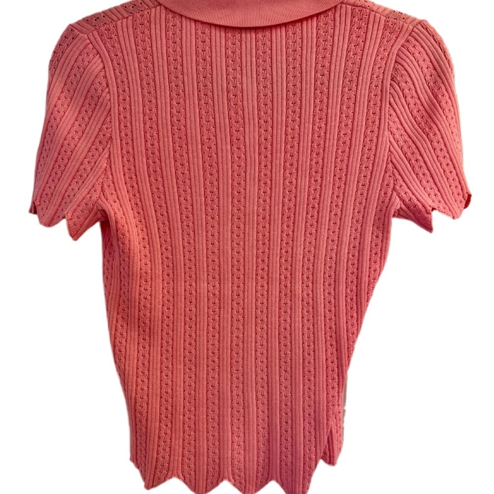 Pink Short Sleeve Knit Top - Picture 4 of 6